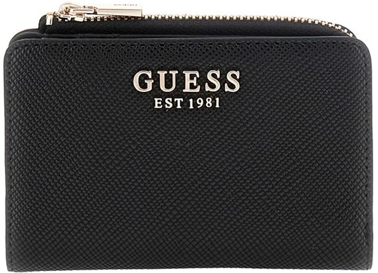 GUESS porte-monnaie Laurel II SLG Zip Around Card Case Black noir