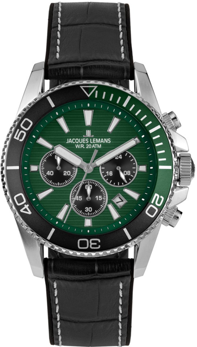 Chronograaf Liverpool Diver Green - Black