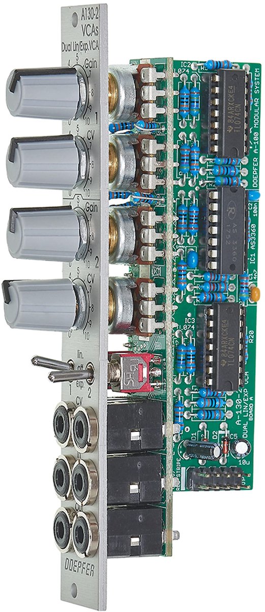 Doepfer A-130-2 Dual linear/exponential VCA Slim Line - VCA modular synthesizer