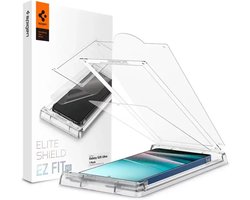 Spigen EliteShield EZ Fit - Screen Protector Geschikt voor Samsung Galaxy S25 Ultra - Fingerprint Friendly Display Folie met Tray - Gemakkelijke Installatie - 1-Pack