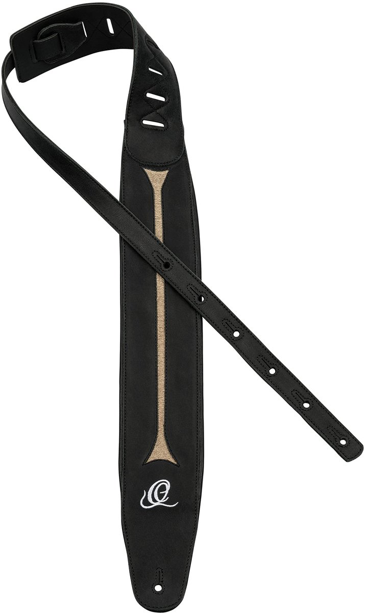 Ortega OSBS-2 Bass Genuine Leather Strap Vintage Ash - Gitaarband