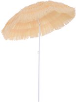 Bol.com Outsunny-Metall-Beige-Ø160 × H190 cm-Sonnenschirm aanbieding