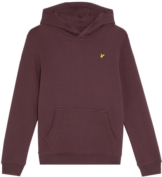 Lyle & Scott Brush Back Pullover Hoodie Truien & Vesten Jongens - Sweater - Hoodie - Vest- Rood - Maat 140/146