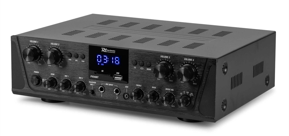 Geluidsinstallatie met Bluetooth - PV240BT 4-zone stereo versterker audio + 8 BD50B speakers - 5'' thumbnail 7
