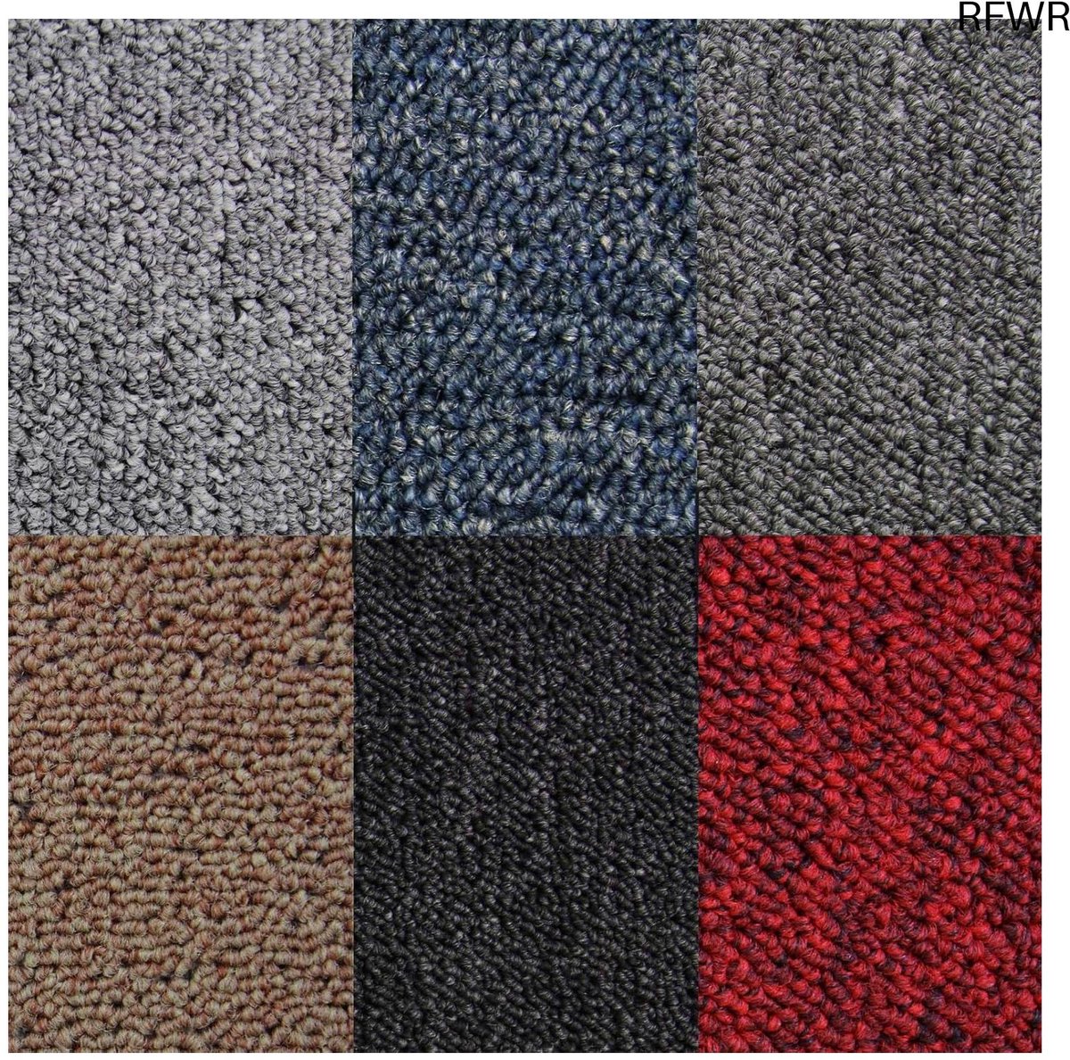 RFWR® Stevige Tapijttegels 50x50cm in Zand - 20 Stuks voor 5m2