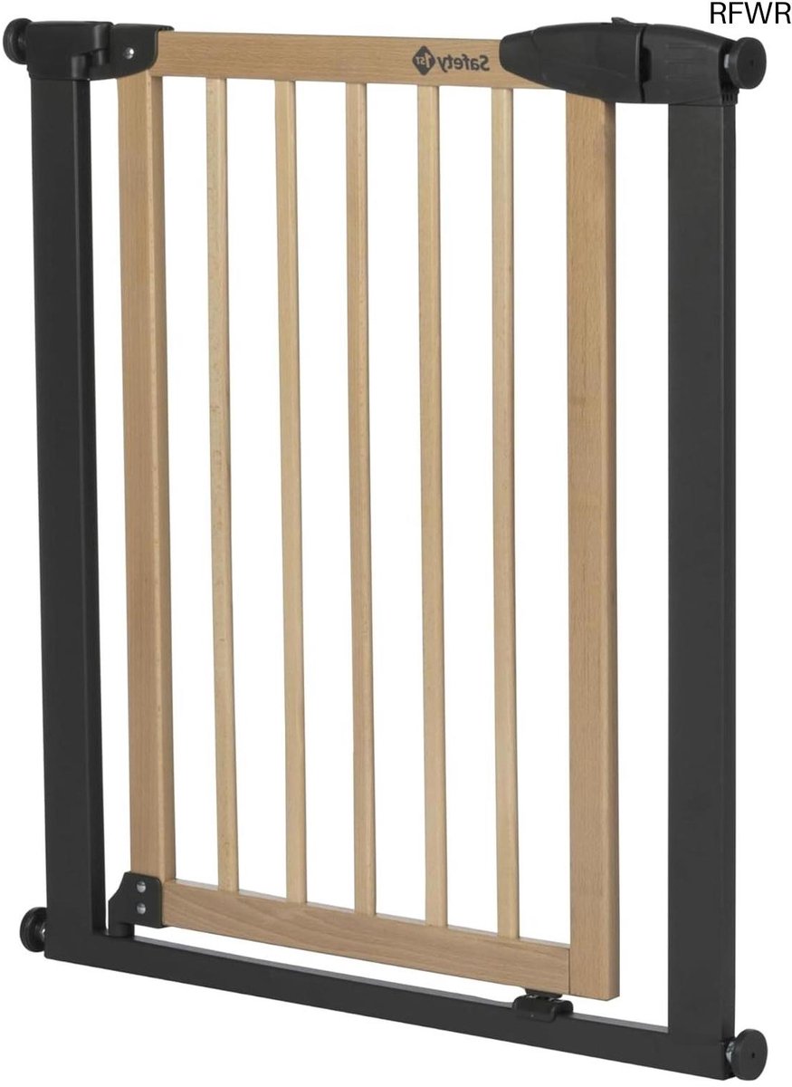 RFWR® Verstelbaar Traphekje zonder Boren - Veiligheidshek voor Baby's en Peuters, Hout en Metaal, 73-94 cm