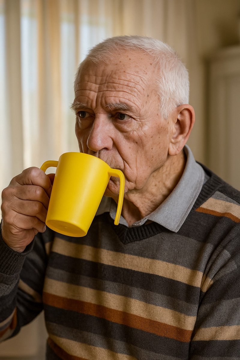 Vitility - Ergoplus Drinkbeker - Geel - Anti-lek - Licht