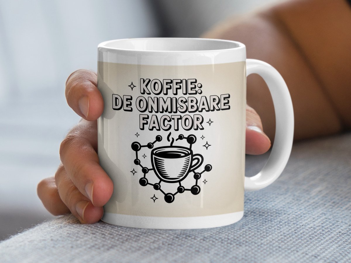 Koffie De Onmisbare Factor Mok, Koffie Liefhebber Cadeau, Koffie Mok Ontwerp, Grappige Koffie Mok, Koffie Verslaafde Mok, Drank Mok