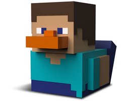 Numskull - Best of TUBBZ Boxed Badeend - Minecraft - Steve - 9cm