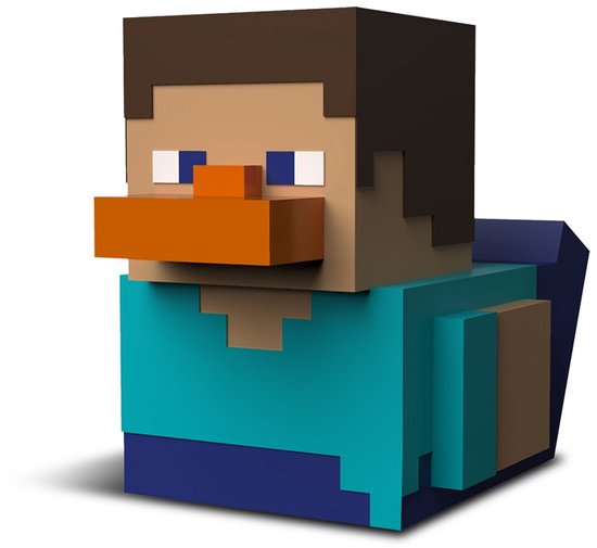 Numskull - Best of TUBBZ Boîte Canard de bain - Minecraft - Steve - 9cm