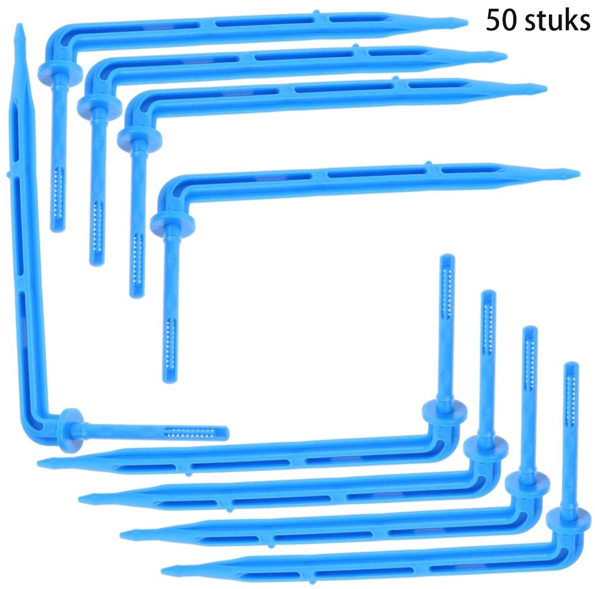 TOVBMUP 50 Stuks Automatische Bewatering Pfeil-Tropfer - Emitter Set - 100x43mm - Duurzaam en Breed Toepasbaar - Geschikt voor Tuin, Gewächshaus en Planten Irrigatie - Kunststof