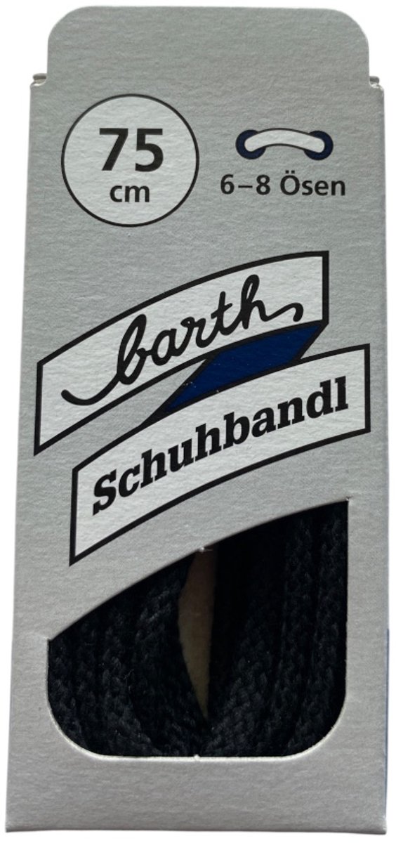 (Barth) Dikke - ronde veter - Zwart 75 cm