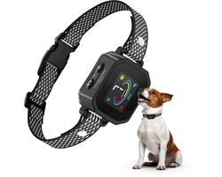 Vulpes Goods® Pets - Anti Blafband PRO v2 - Blafband Voor Honden - Oplaadbaar & Automatisch - Vibratie & Audio - Kleurendisplay - 100% Waterdicht - Zonder Schok - Anti Blaf Apparaat voor Kleine & Middelgrote Honden - 3-25KG