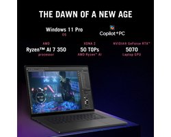 ASUS ROG Zephyrus G16 GA605KP-QR022W - Gaming Laptop - 16 inch - RTX 5070- 240 Hz