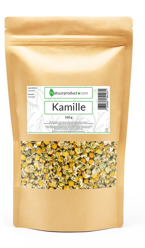 Natuurproduct - Kamille 250 gram - 100% pure Kamillebloesem - Hoogwaardige Kruiden voor Thee en Gezondheid