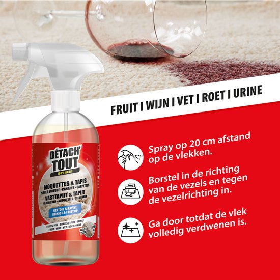 Détach'tout - Vlekverwijderaar vasttapijt & tapijt - 500ml