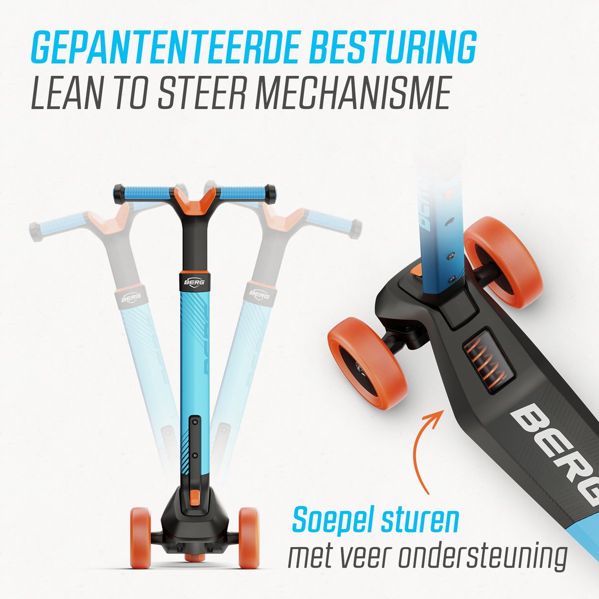 BERG Nexo Kinderstep - Step 3 wielen - Vanaf 2 jaar - Opvouwbaar - In hoogte verstelbaar - Blauw — afbeelding 6