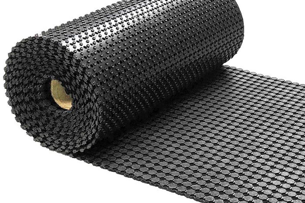 Gombase - Rubber ringmat op rol - Dikte 10 mm - Breedte 100 cm - per strekkende meter