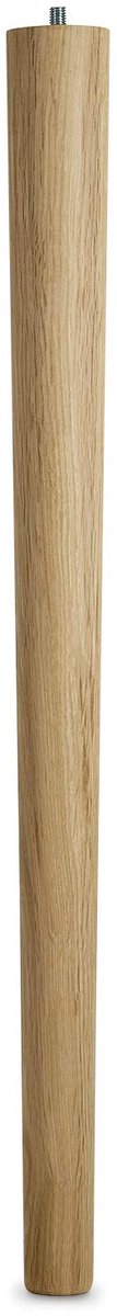 Tafelpoot Eiken rauw H 710 mm / Ø 60/40 mm met draadeind M10 ideaal voor keuken-en eettafel / Tafelpoot Hout meubelpoot van SO-TECH®