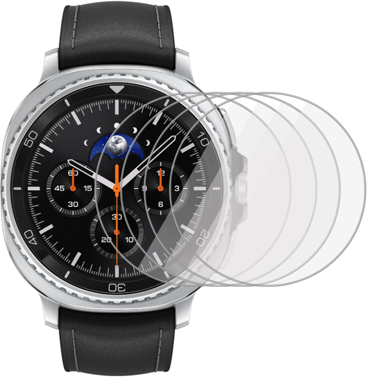 4x Screenprotector geschikt voor Samsung Galaxy Watch 8 Classic - Folie Screen Protector