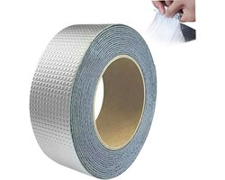 Butyltape, waterdichte butyltapes, aluminiumfolie zelfklevende reparatietape, butyltape afdichtingstapes voor daklekkages, vensterbankopeningen, leidingbreuken, 1 stuk, 5x100cm