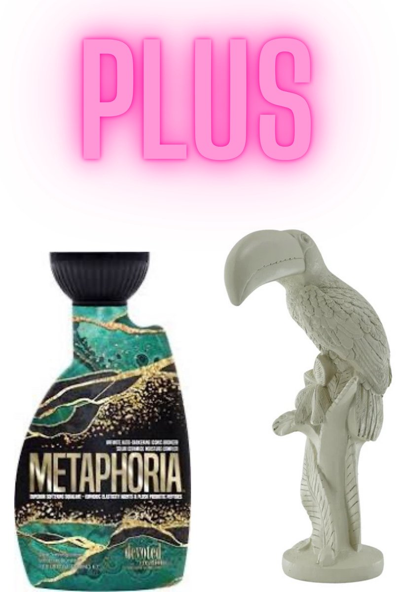 Devoted Creations Metaphoria 400 ml PLUS Ornament Toekan Zandkleur 29,5 cm !