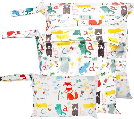 Wegwerp luierzakken, geurende luierzakken, luierzakken, babyluiervuilniszakken, wegwerp luierzak met stropdas handvat, Easy-Tie Tabs, Diaper Disposal of Pet Waste Bags 90 stuks