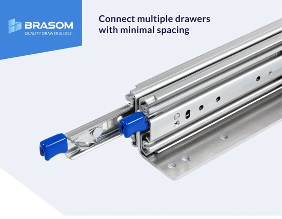 Set de glissières de tiroir 250 kg + supports de plancher bas 300 mm 12 pouces avec serrure et glissière de tiroir courte lourde entièrement extensible verrouillage entrée/sortie montage inférieur en aluminium 30 cm 12"