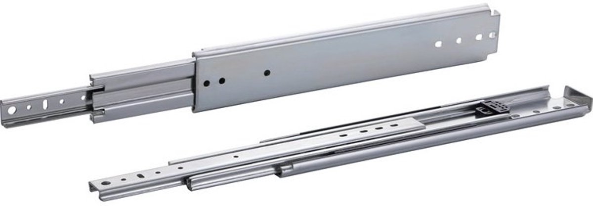 Set ladegeleiders 200cm 80" volledig uittrekbaar en 250 kg belastbaar - 2 st. heavy duty kogelgelagerde camper lade geleiders 2000 mm 80 inch lang sterk zwaar robuust