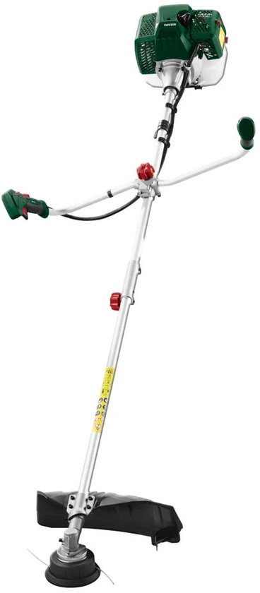 Foto: Bosmaaier grastrimmer grasmaaier draagbare elektrisch grasmaaiers met 2 accu zwart voor tuin