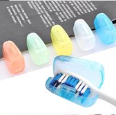 5 Stuks - Tandenborstel kopjes - Beschermhoesje tijdens het reizen - KoopjesAap