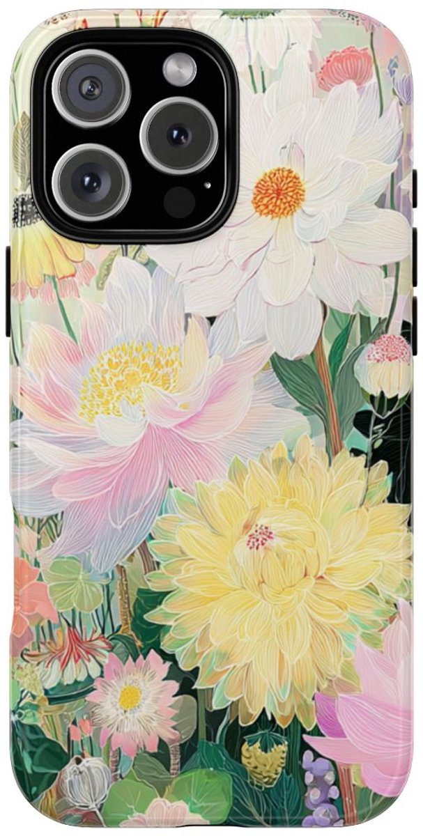 Sierlijk Pastel Bloemenboeket – Telefoonhoesje Geschikt voor iPhone 16 Pro Max