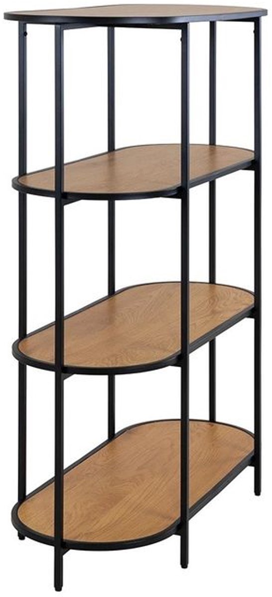 IVOL - Vakkenkast met 4 ovale planken - Eiken Look