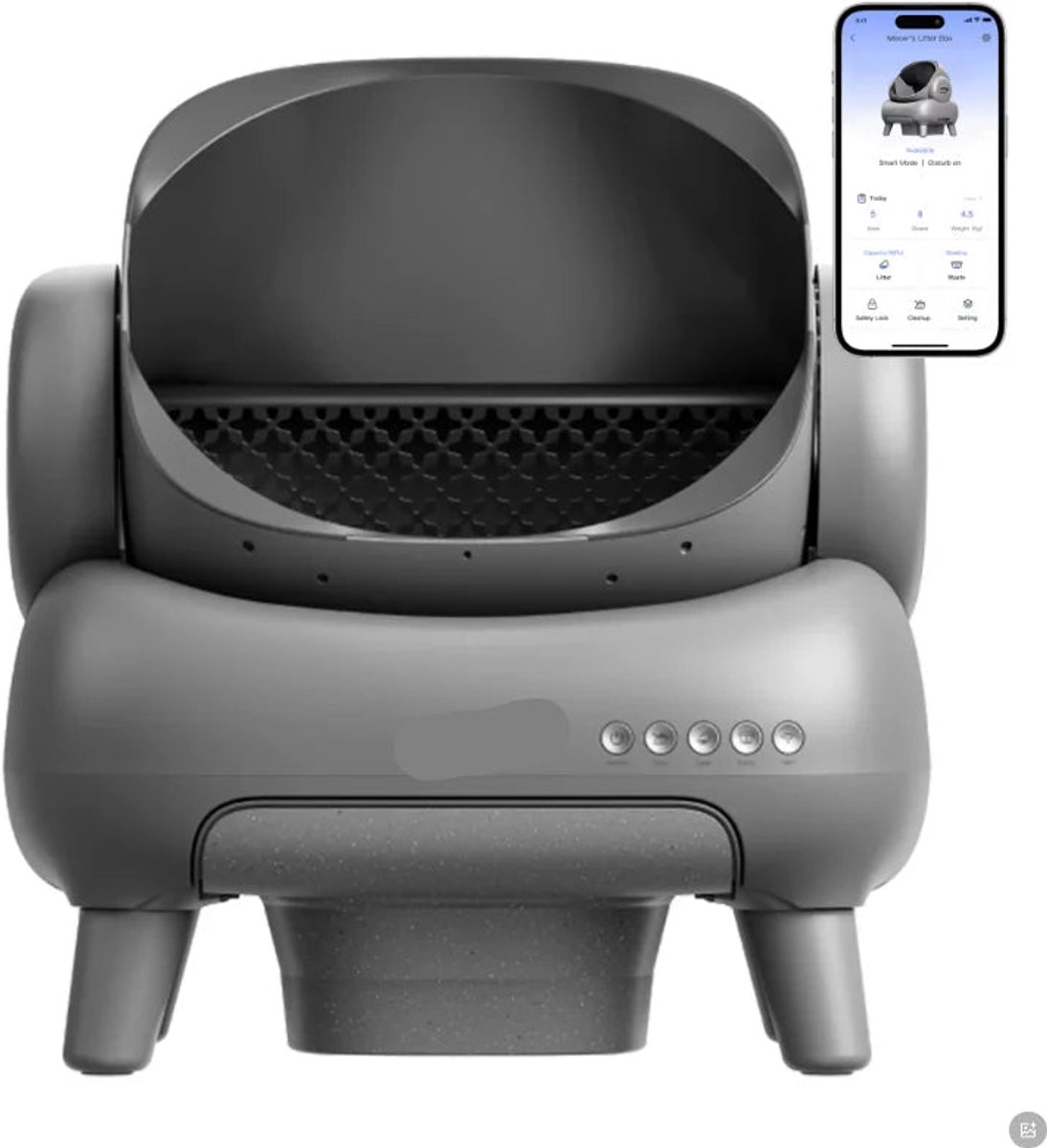 Kattenbak – Kattentoilet – Zelfreinigende Kattenbak – Automatische Kattenbak – Hop-in Kattenbak – Grote Capaciteit 12L – Duurzaam ABS Plastic Kattenbak – Kattentoilet – Zelfreinigende Kattenbak – Automatische Kattenbak – Hop-in Kattenbak – Grote Capaciteit 12L – Duurzaam ABS Plastic