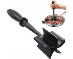 Meat Chopper, Premium Heat Resistant Pestle and Pestle for Minced Meat 5 Curved Knives Potato Salad Hamburger Meat Beef Mixer Chopper Tools