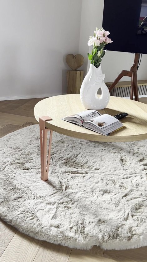 SOTECH F-vormige Tafelpoot, Hoogte 464 Mm, Wit Taps Toelopend Verstelbaar Van 70 Tot 40 Mm Met Klemschroeven Geen Boren Voor Salontafel Bijzettafel Bank
