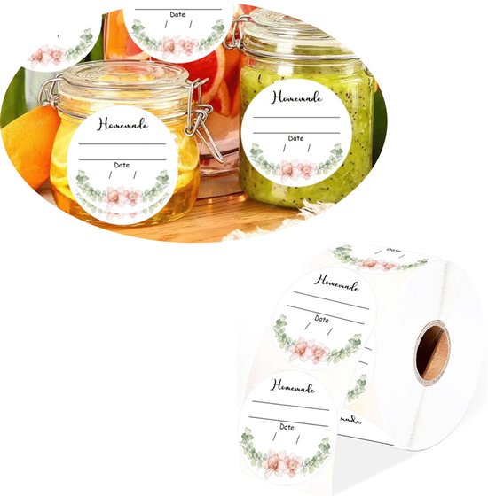 Jametiketten - jam etiketten - Keukenlabels - keuken labels - etiketten keuken - jam etiketten stickers - etiketten stickers voor de vriezer - etiketten jampot - etiketten stickers jampotten -kruiden stickers - Sluitzegels - Sluitstickers