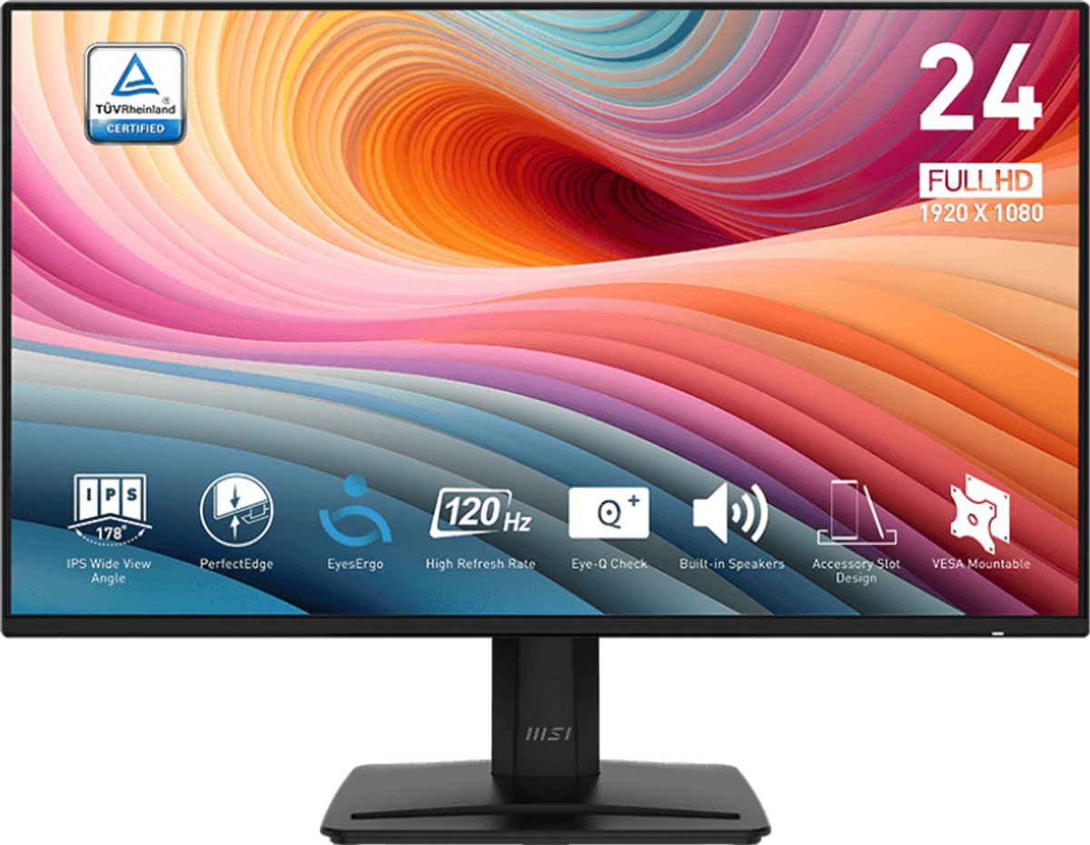 MSI PRO MP242A E2 computermonitor 60,5 cm 1920 x 1080 pixels Full HD zwart
