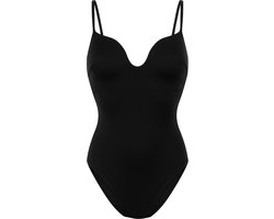 Hunkemöller Dames Badmode Badpak Neoprene - Zwart - maat XS