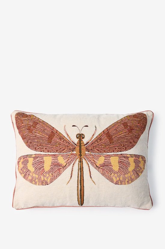Sissy-Boy - Oranje jacquard kussen dragonfly