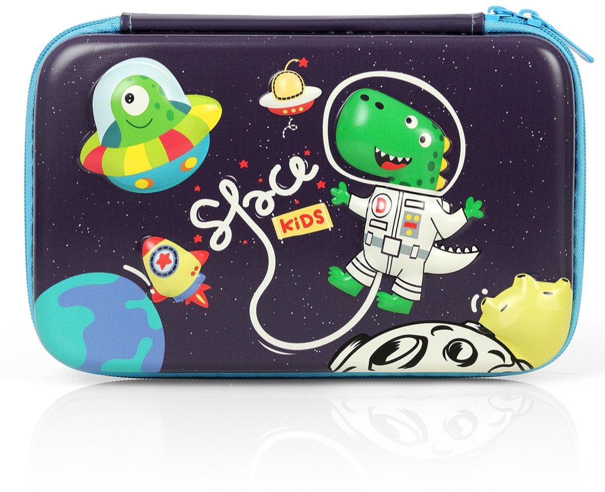 3D EVA Pennenzak met 3 Vakken - Grote Capaciteit Etui - School & Kantoor - Dinosaurus