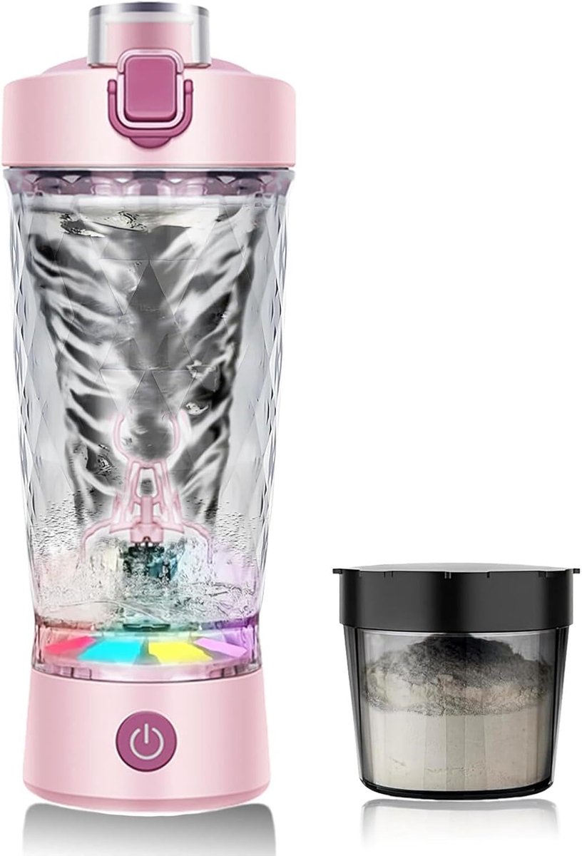 Lexium Elektrische Shakebeker - Elektrische fitness shake beker - Shakebeker - Fitness shakebeker - Elektrische proteïnebeker - Shakebekers - Shaker - Automatisch Roeren - Proteine Shaker - Automatische Sportbeker - Sporten