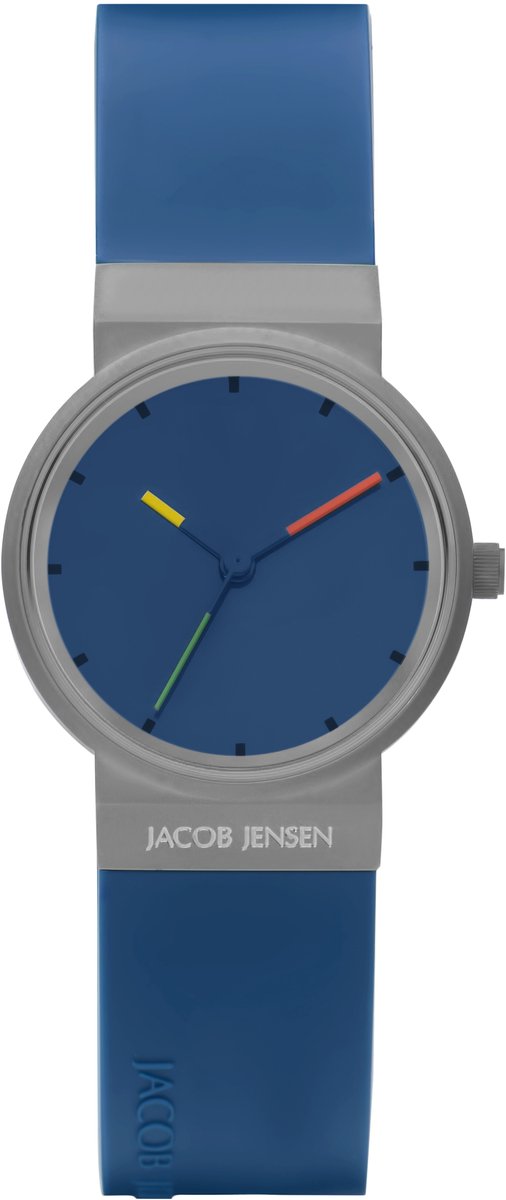 Jacob Jensen - Dames Horloge Analoog Quarz One Size 32020798 - Blauw