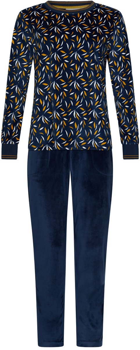 Pastunette Moonlite - Pyjama/Huispak - Velours - Fleece - Donkerblauw