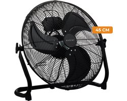 Evolar Vloerventilator XL – 45 cm / 18 Inch – 3 Standen – 100W Ventilator Staand – EVO-MFF18BL