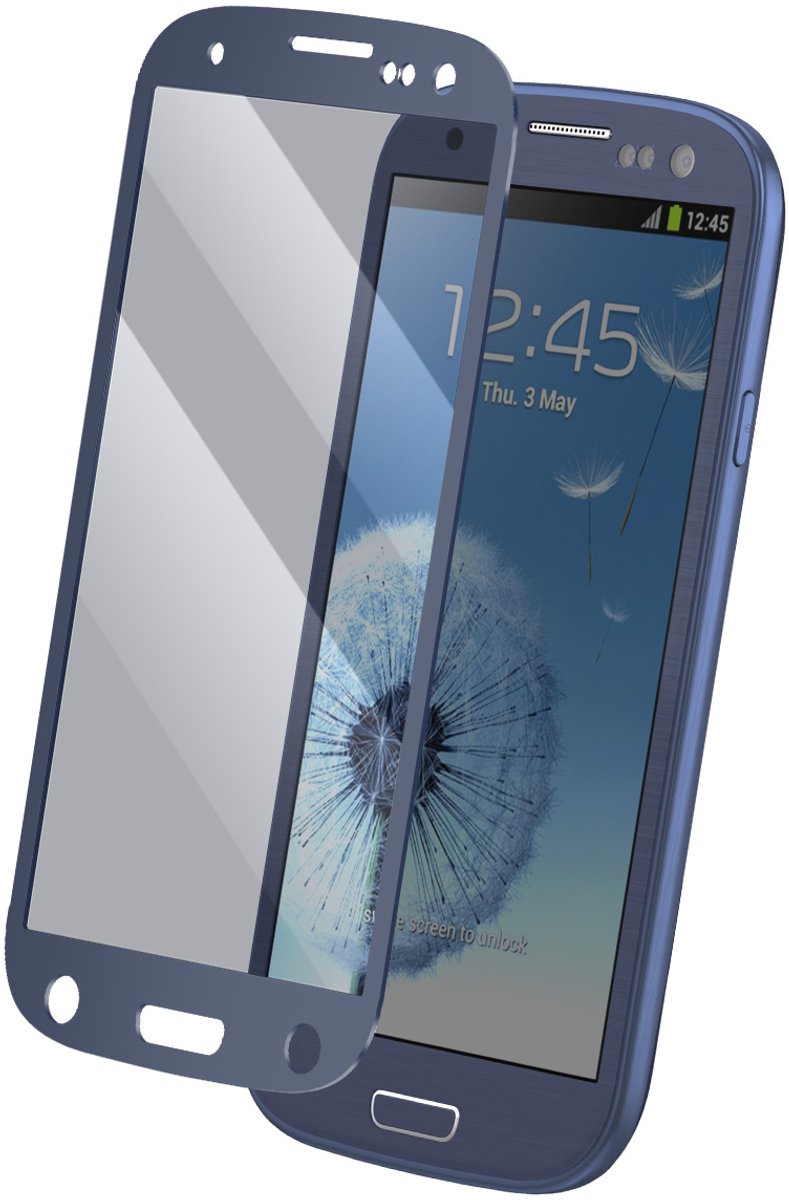 Moshi, Schermbeschermfolie Geschikt voor Samsung Galaxy S III Anti-glare en Verwijderbaar, Blauw