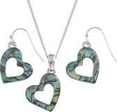 Tide Jewellery Paua Shell - Love Collectie - Heart / Hart Set