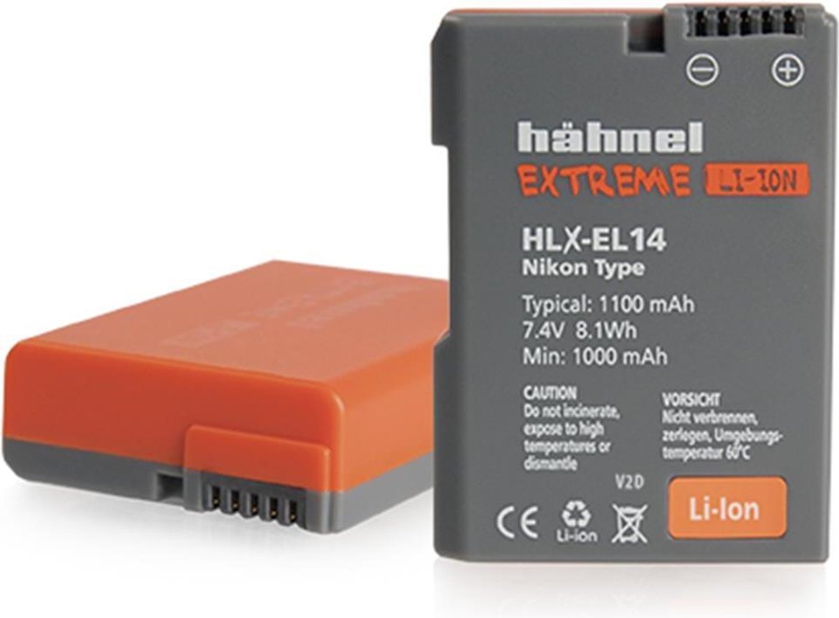 Hähnel Camera-accu EN-EL14 voor Nikon - HÃ¤hnel HLX-EL14 Extreme
