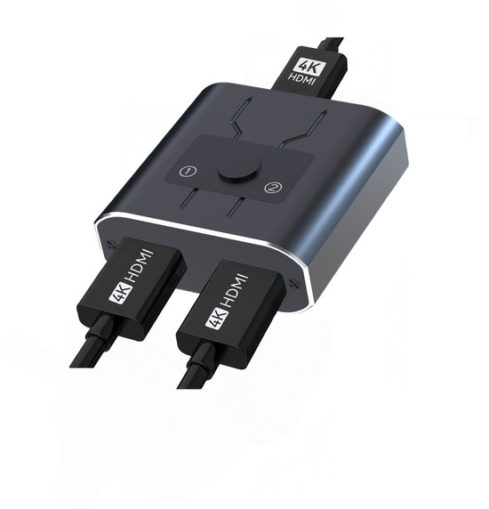 HDMI Splitter 4K - HDMI Switch - HDMI Splitter 1 in 2 uit - HDMI Splitters - HDMI-switches - HDMI Splitter 2 poorts - HDMI Splitter voor 2 monitoren