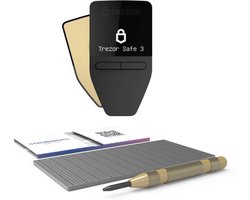 Trezor Safe 3 Solar Gold + SOLIDHODL - Voordeelbundel - Hardware Wallet - Wallet voor Bitcoin, Ethereum en vele andere crypto